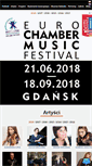 Mobile Screenshot of eurochambermusicfestival.com
