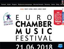 Tablet Screenshot of eurochambermusicfestival.com